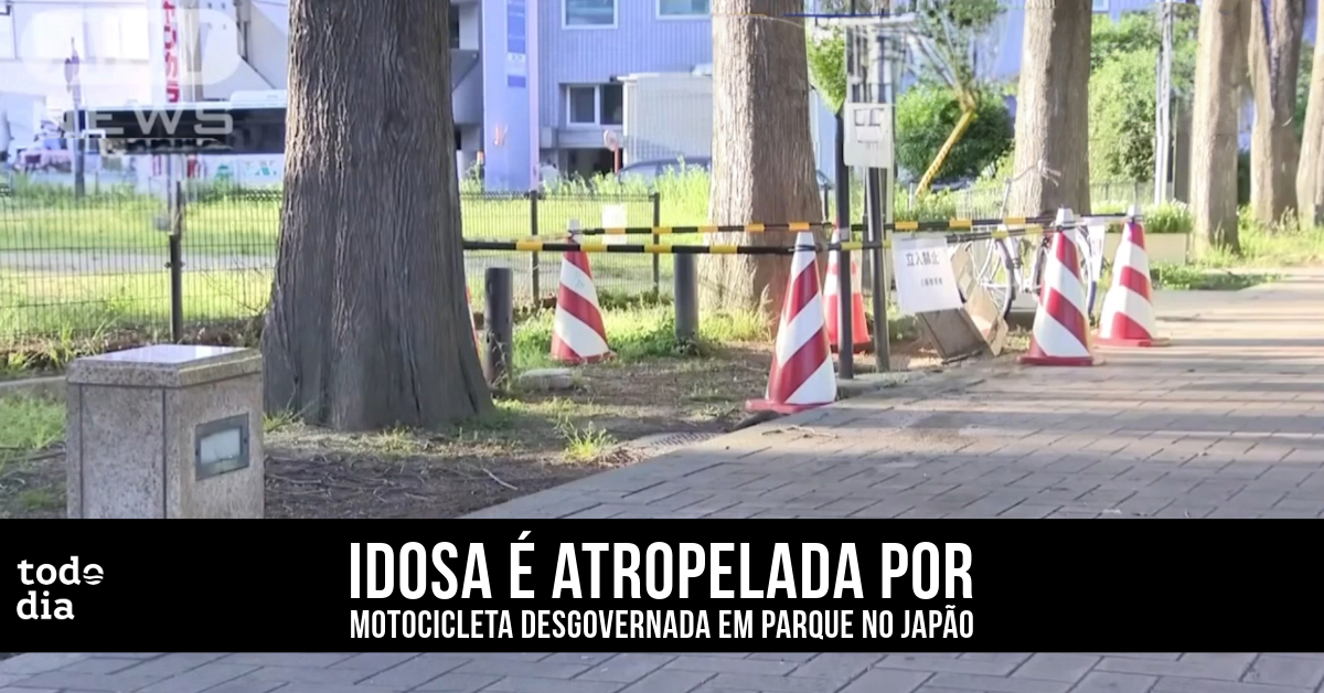 Idosa é atropelada por motocicleta desgovernada em parque no Japão