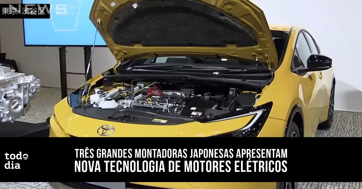 Três grandes montadoras japonesas apresentam nova tecnologia de motores elétricos
