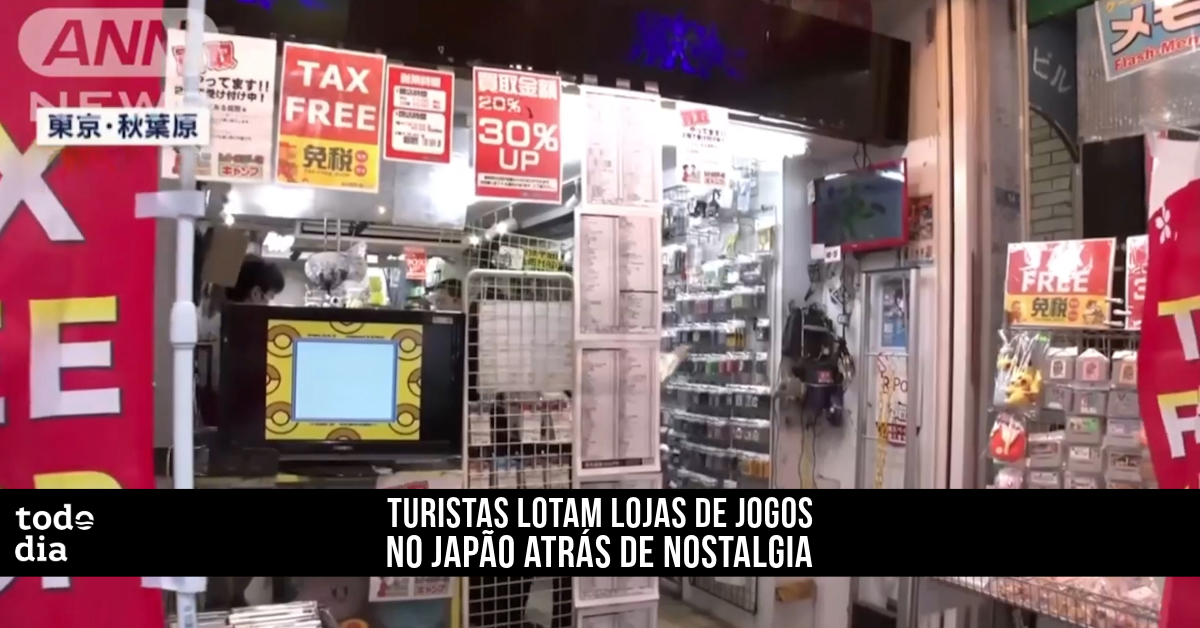 Turistas lotam lojas de jogos no Japão atrás de nostalgia 